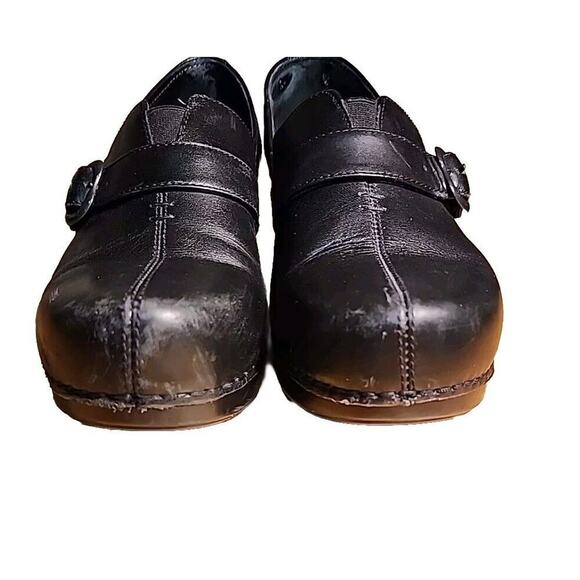 Dansko Tamara Clog Burnished Full Grain Brown Leather Shoes Size 39 US 8.5-9 - Picture 5 of 8